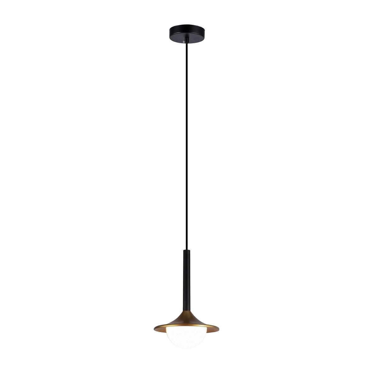 Подвесной светодиодный светильник Gerhort G51210/1BK+GD WT