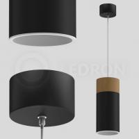Подвесной светодиодный светильник Ledron SLC7392/12W-PS Black-White