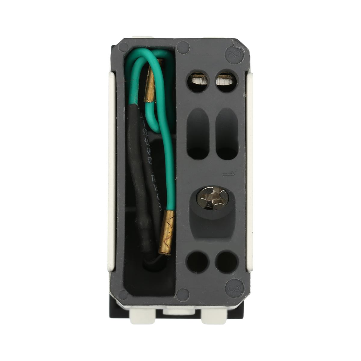 Выключатель LK Studio с индикатором 45х22,5мм (схема 1L) 16 A, 250 B (серебристый металлик) LK45 850303-1