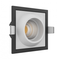 Встраиваемый светодиодный светильник Ledron GIZA SQ Black-White LED