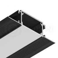 Профиль под шпаклевку арт. АВД-5607 Ledron черный для светодиодных лент