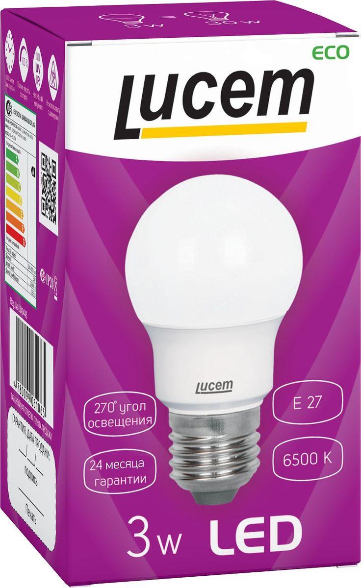 Лампа светодиодная Lucem E27 3W 6500K матовая FLLBL032765L