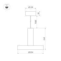 Светильник SP-ERIC-R250-8W Day4000 (BK, 120 deg, 230V) (Arlight, IP20 Металл, 3 года)