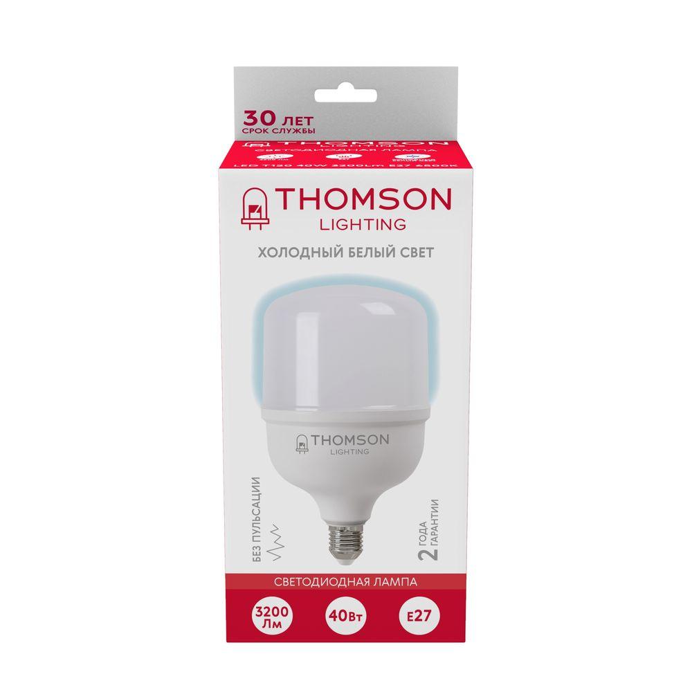 Лампа светодиодная Thomson E27 40W 6500K матовая TH-B2365