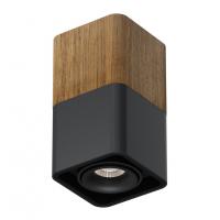 Светильник накладной TUBING Wooden 90 Black Ledron
