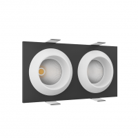 Встраиваемый светодиодный светильник Ledron GIZA MINI SQ2 Black-White LED