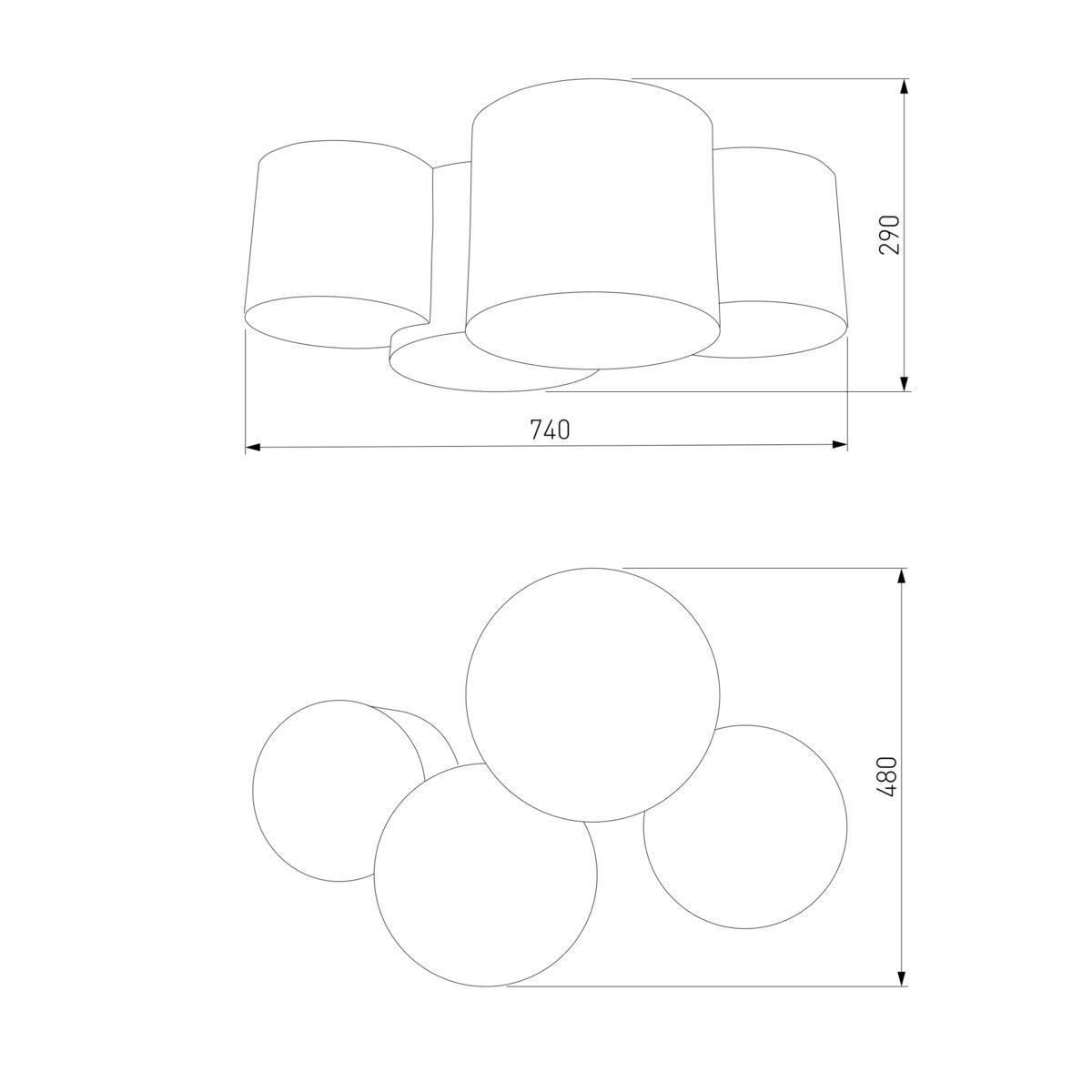 Потолочный светильник TK Lighting 4184 Mona Colour