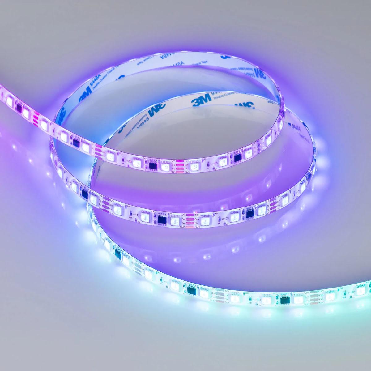 Светодиодная лента Arlight 12W/m 60LED/m 5060SMD разноцветный 5М SPI-SE-B60-10mm 12V 039597