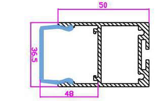 Рассеиватель Arlight ARH-LINE-3750A-VOL-2000 CLEAR 020574
