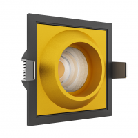 Встраиваемый светодиодный светильник Ledron GIZA SQ Black-Gold LED