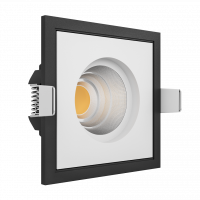 Встраиваемый светодиодный светильник LeDron BRUTAL SQ1 Black-White LED