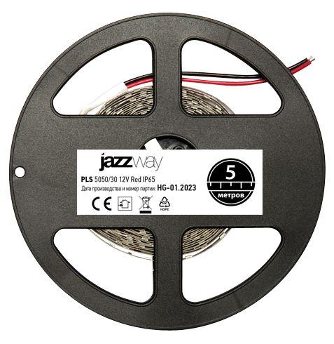 Светодиодная влагозащищенная лента Jazzway 7,2W/m 30Led/m 5050SMD красный 5M 327613