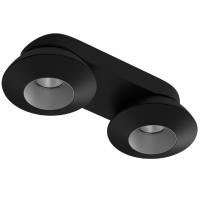Светильник накладной KRIS SLIM 2 Black/Grey Ledron поворотный LED