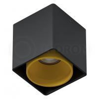 Светильник накладной KEA ED GU10 Black-Gold LeDron неповоротный под сменную лампу