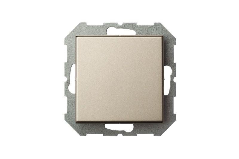 Выключатель одноклавишный Liregus Epsilon шампань 28-3000