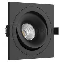 Встраиваемый поворотный светильник Ledron MJ1006 SQ Black LED
