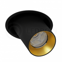 Встраиваемый поворотный светильник Ledron EVA DANNY MINI Black-Gold LED