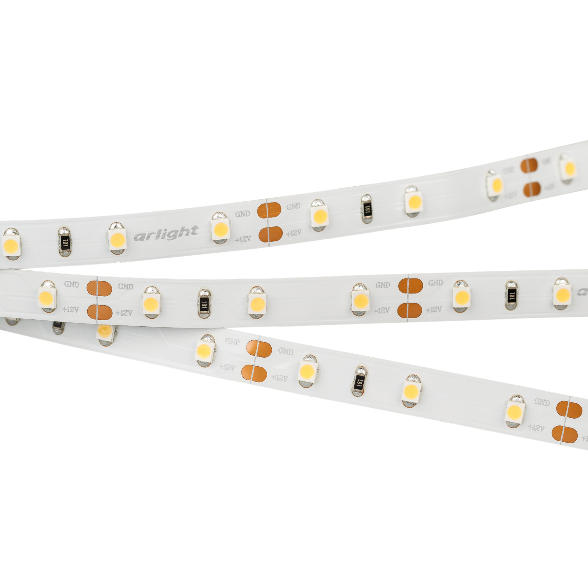 Светодиодная лента Arlight 4,8W/m 60LED/m 2835SMD теплый белый 5M 021420(2)