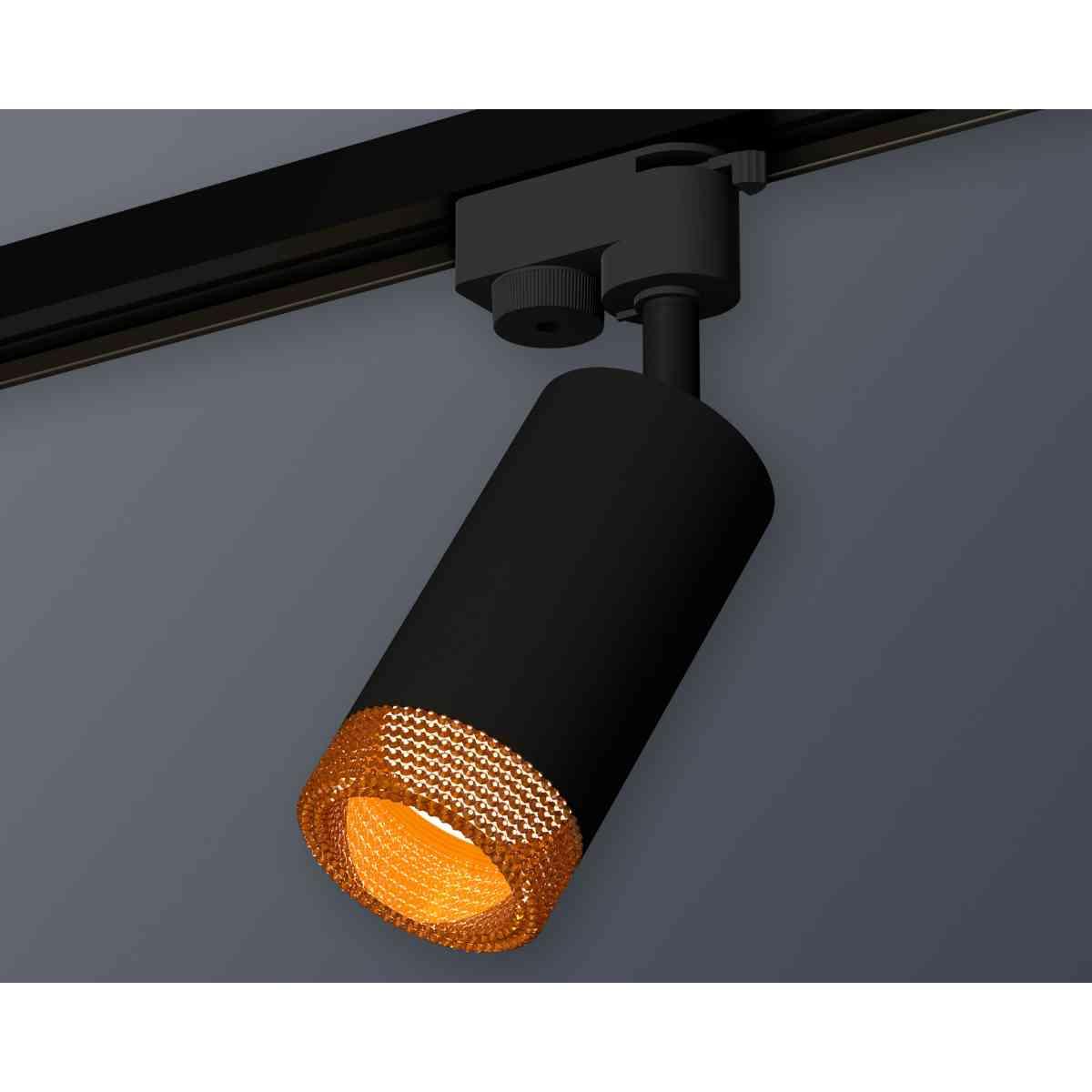 Комплект трекового светильника Ambrella light Track System XT6323084 SBK/CF черный песок/кофе (A2521, C6323, N6154)