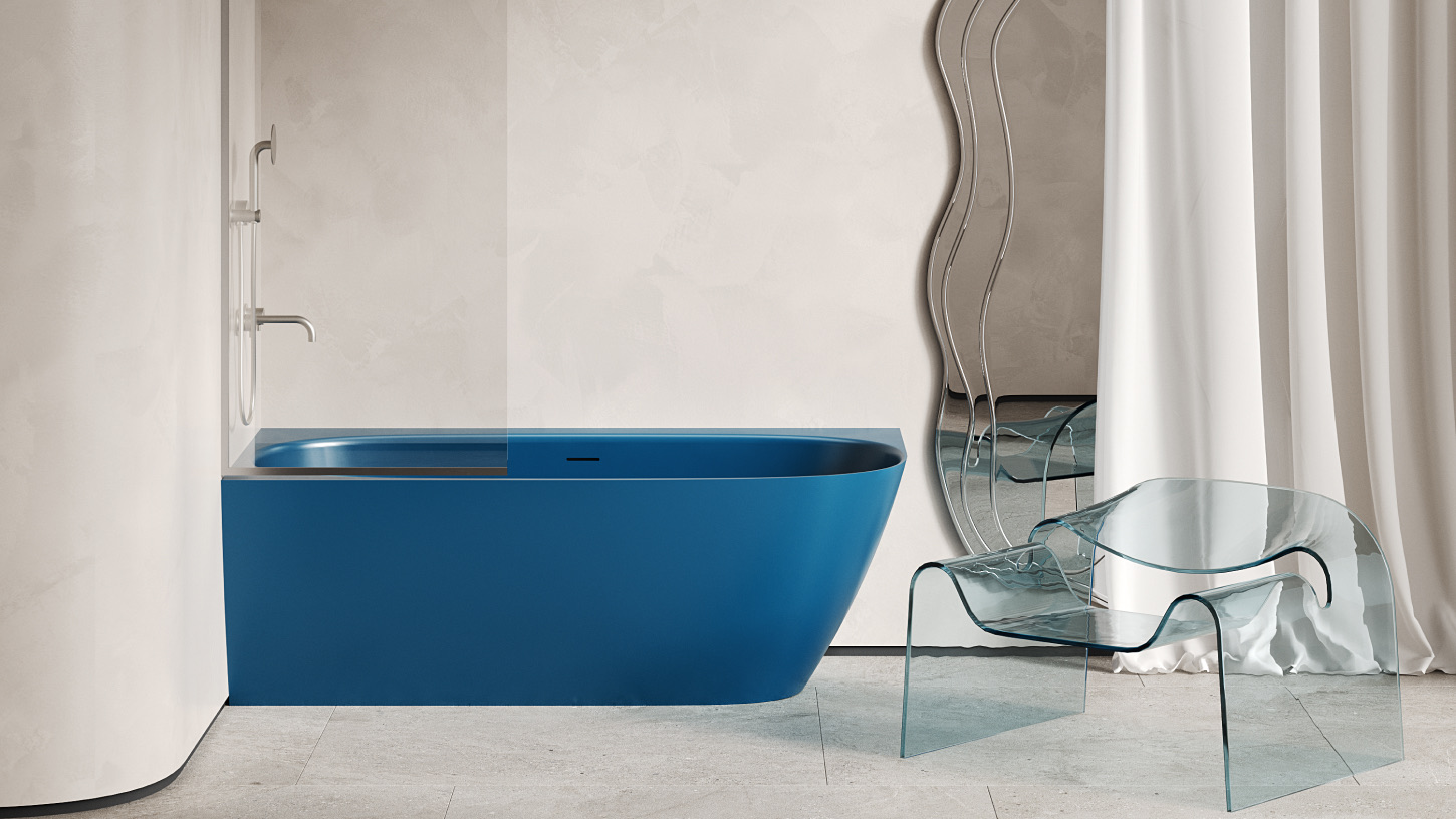 Ванна Salini S-Sense SOFIA CORNER L 102515GRF 170*85 см, глянец покраска по RAL полностью