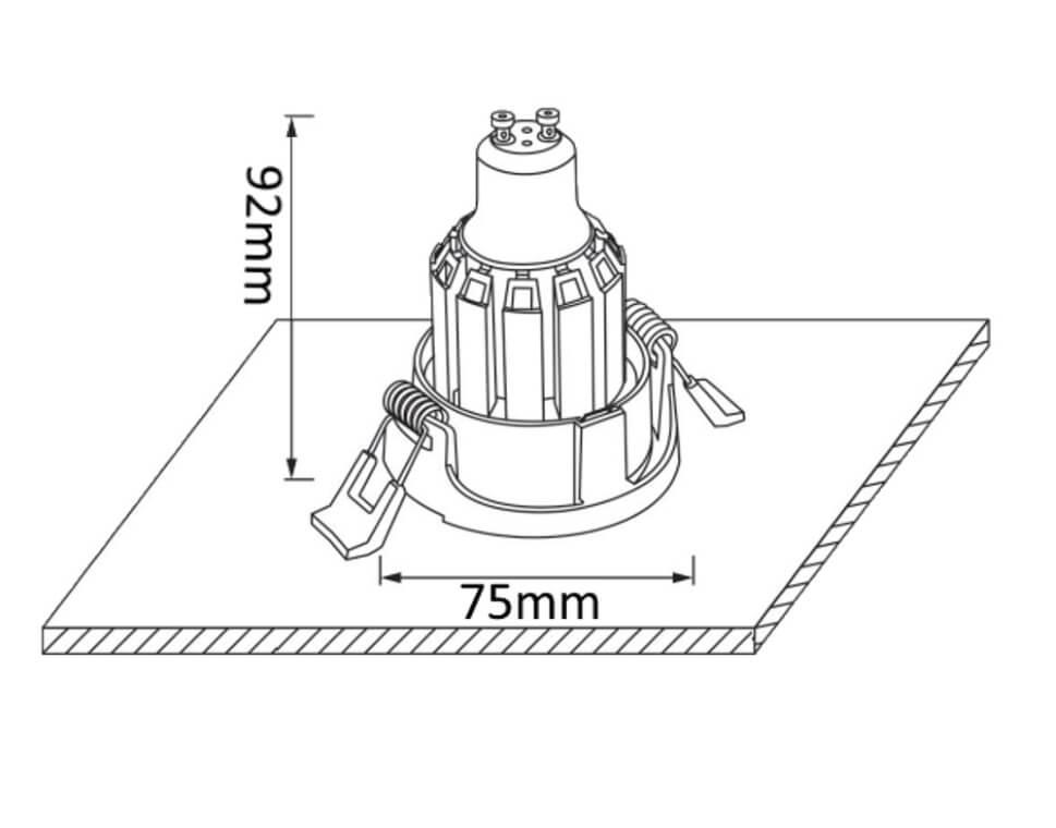 Встраиваемый светильник Crystal Lux CLT 003С1 BL
