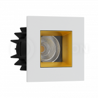 Светильник встраиваемый FAST TOP SQ MINI White-Gold LeDron неповоротный LED