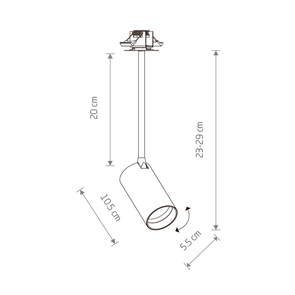 Встраиваемый спот Nowodvorski Mono Surface Long S 7676